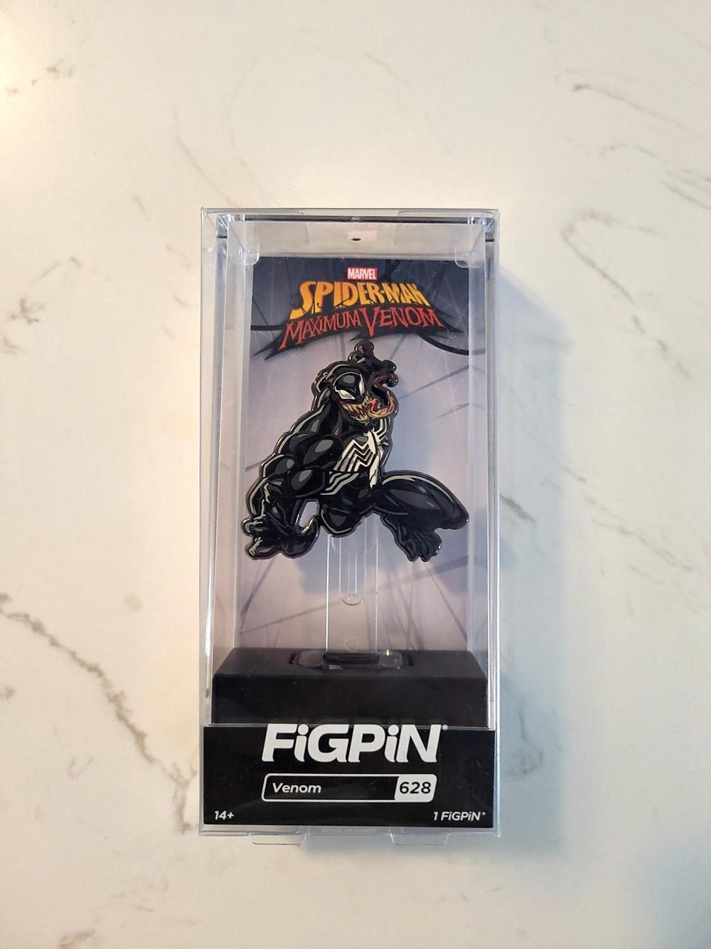 FiGPiN Marvel Spider-Man Maximum Venom Venom Enamel Pin - Black